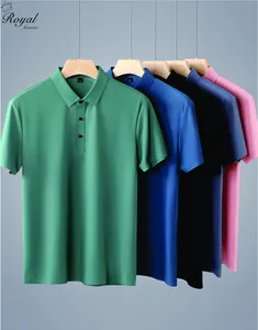 남성용 폴로 셔츠 니트 패브릭 손으로 만든 고품질 폴로 셔츠 맞춤 인쇄 셔츠