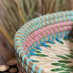 Impresionante bandeja redonda para servir algas marinas con base de nácar para mesa de centro, decoración del hogar de Vietnam - Product Image 4