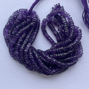 6mm 8mm Natural púrpura amatista Africana piedra facetada Heishi cuentas de piedras preciosas hebras para mayorista proveedor en línea Venta de fábrica - Product Image 3