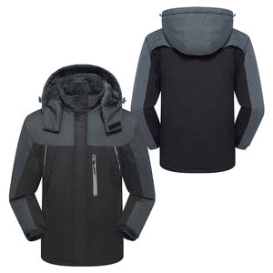Service OEM Vente en gros Veste Softshell confortable Coupe-vent Respirante Veste Softshell en crochet Vente en gros pour hommes Personnalisée - Product Image 4