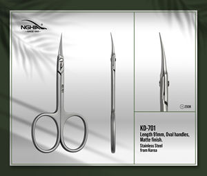 Precio de fábrica al por mayor Tijeras de manicura KD. 701 Pinzas para uñas para cutículas Fabricante líder vietnamita Nghia Straight Beauty - Product Image 5