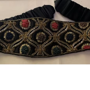 Cinturón de piel de vaca auténtica personalizado, cuentas multicolores, hebilla de cobre de estilo occidental de lujo, grabado a mano para hombres y mujeres, Argentina - Product Image 1