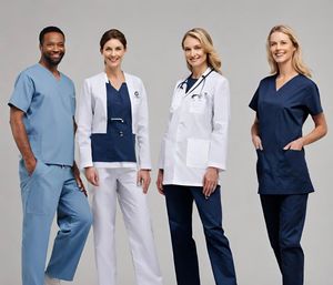 Batas de Laboratorio de Polialgodón Blancas de Lujo Unisex al por Mayor, Uniformes Personalizables para Médicos y Enfermeras, Modelo OEM PP - Product Image 1