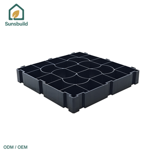 Grille de gravier perméable en plastique Sunsbuild, grille de gravier en plastique écologique, grille de stabilisation du gravier pour parking - Product Image 1