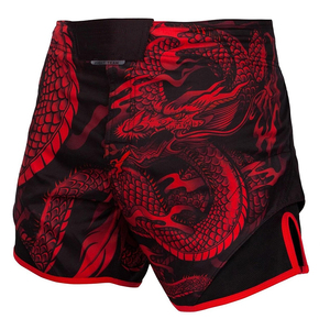 Transpirable haga su propio diseño hombres MMA shorts tela de poliéster secado rápido MMA fight short Precio barato - Product Image 1