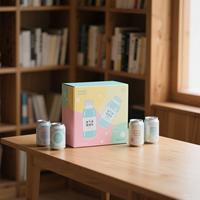 Carton de Boissons Recyclable de 6 ou 12 Unités avec Logo Personnalisé, Boîte en Papier pour Bière, Jus, Soda, Canettes, Expédition et Vente au Détail avec Poignée