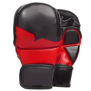 Toptan Yüksek Kaliteli Premium Sığır Derisi MMA Antrenman Eldivenleri-Boks/Dövüş Kullanımı Özelleştirilebilir Tasarım Nefes Alabilen Cırtlı - Product Image 6