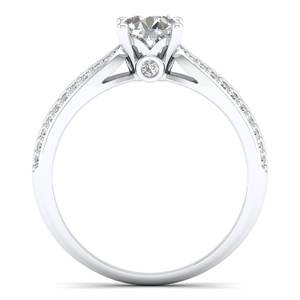 Reyes ขายส่งราคาโรงงาน925เงินสเตอร์ลิงกลมตัด0.94ct เพชรโมอิสซาไนต์14K เครื่องประดับทองคำขาว - Product Image 4