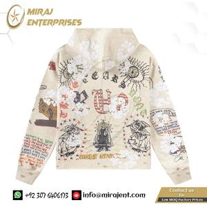 Homme Unisexe Hoodies MR SAINT Lettre Graphique Distressed Thermal Streetwear Hoodies Sweatshirt Casual Cotton Hooded - Product Image 2