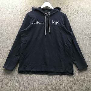 Sweat à capuche pour hommes charbon de bois nouveau avec étiquettes taille grands hommes surdimensionnés, sweats à capuche en coton s logo en relief gaufrage personnalisé - Product Image 4