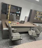 Mobilier de Bureau Simple et Moderne - Bureau de Petit Manager, Chaises de Bureau et Ensemble Table Basse
