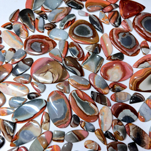 Colgante de jaspe policromado Natural de alta calidad de grado AAA, cabujón, piedra preciosa suelta verde para pendientes y colgantes de joyería fina - Product Image 1