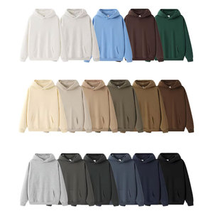 Sweat-shirts pour hommes en molleton respirant à séchage rapide, couleur unie, logo personnalisé brodé, imprimé numérique, mode décontractée automne-hiver - Product Image 6