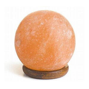 Lampe de table ronde en sel rose de l'Himalaya sculpté à la main, artisanat naturel, USB, changement de couleur, cristal, fonction de guérison ionisante, toucher réel - Product Image 6