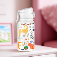 Termo de aislamiento de doble pared personalizado a buen precio, termo de impresión 3D para niños con aro portátil para exteriores