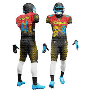 Uniformes de Fútbol Americano de Manga Corta, Talla Grande, Sublimados, Transpirables, de Alta Calidad, 100% Poliéster, Paquete de Oferta para Adultos 2026 - Product Image 3