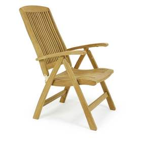 Juego de comedor de teca reclinable Interior Exterior - Product Image 2