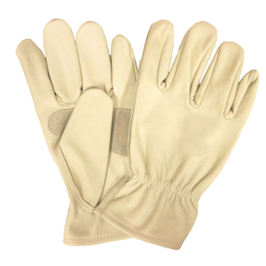 100% gants de travail de sécurité en peau de chèvre pleine fleur durables bracelet élastique anti-dérapant respirant pour la construction industrielle - Product Image 3