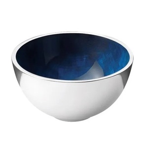 Best-seller Bol rond en métal imprimé rouge fini pour les mariages et les fêtes Bols de table pour le service des aliments - Product Image 3