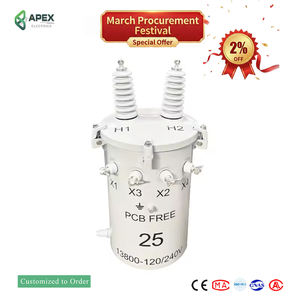 Transformador de Distribución Monofásico de Alta Resistencia, Sumergido en Aceite, Montado en Poste, de 167kVA-333kVA para Redes Eléctricas - Product Image 2