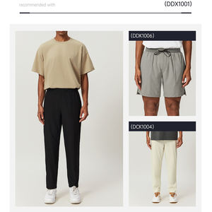 Nouveauté Mode Chemises à manches courtes personnalisées avec logo, t-shirt noir surdimensionné extensible dans les 4 sens, t-shirt de sport unisexe à séchage rapide - Product Image 6