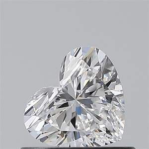 Diamant naturel brillant en forme de cœur de 0,50 ct, couleur D, clarté VVS2, diamant RARE pour bijoux, clarté étincelante, idéal pour les fiançailles - Product Image 1