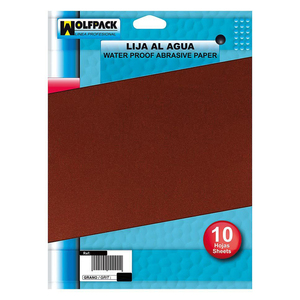 Carta Abrasiva per Uso Asciutto e Bagnato, Grana 150 (Confezione da 10 Fogli) - Product Image 1