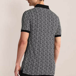 Camisas de Golf de Manga Corta Casuales de Negocios para Hombre de Alta Calidad, Marca Privada, Tejidas, 100% Algodón, Antiarrugas, con Diseño de Bolsillo Estampado - Product Image 5