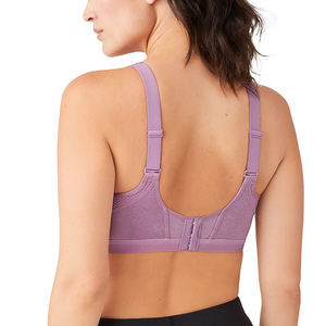 Soutien-gorge de sport sans couture de haute qualité avec bretelles réglables Matériau respirant à séchage rapide Logo avant de style simple Prix bas en vente - Product Image 2