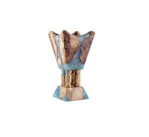 2025 nouveau bois résine époxy Bakhoor brûleur encens Madhkan brûleur arabe Oud brûleur pour parfum de maison pour le Ramadan - Product Image 4