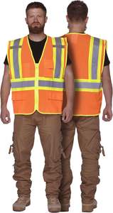 Vêtement de travail réfléchissant OEM, classe 1 ANSI, haute visibilité, gilet de sécurité imperméable, logo, prix d'usine, construction en maille respirante - Product Image 4