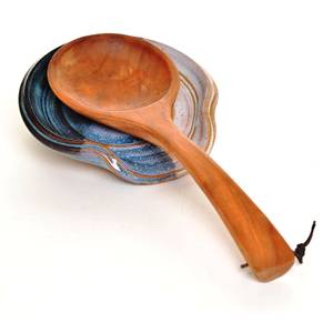 Repose-cuillère en métal artisanal des Highlands du Sud, couleur personnalisée, fait main, écologique, en acier inoxydable, compatible lave-vaisselle - Product Image 1