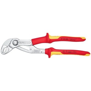 Pince à eau Cobra 250 mm avec ouverture de mâchoire de 46 mm, chromée, certifiée VDE, poignées multi-composants pour la pêche KNIPEX - Product Image 4