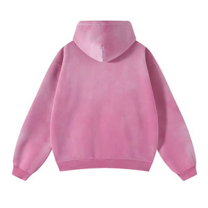 Custom Vintage Acid Washed Zip up Hoodie Heavyweight Distressed Sun Faded Streetwear Zipper Hoodie Blank Zip up Hoodie for Men - Product Image 6