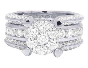 Bague de fiançailles en diamant rond Moissanite pour femme avec bijoux de mode en argent sterling S925 de style luxueux pour toutes les occasions - Product Image 2