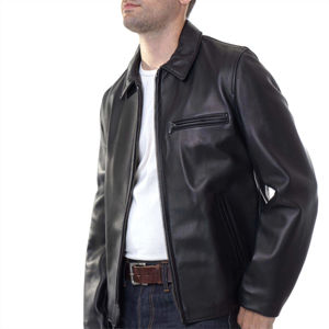 Chaqueta de Cuero de Cordero para Hombre Hecha a Medida - Diseño Tradicional, Chaqueta de Cuero de Primera Calidad, Apta para Todas las Estaciones - Product Image 2