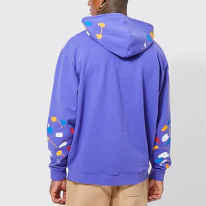 Sudadera CON CAPUCHA DE 400gsm para hombre personalizada, Jersey de algodón con estampado serigrafiado de calidad superior, invierno con técnicas bordadas - Product Image 3