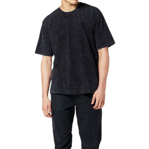 เสื้อยืดผ้าฝ้าย100% สำหรับผู้ชายพิมพ์ลายทรงหลวมเสื้อยืดสีพื้นสำหรับล้างกรด - Product Image 3