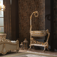Ensemble de meubles de chambre à coucher d'hôtel moderne de luxe avec table de chevet pour salon