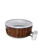 Whirlpool-Sprudelsprühgerät für Erwachsene, aufblasbarer Pool mit Heizung, Linderung von Muskelkater, Outdoor-SPA-Pool