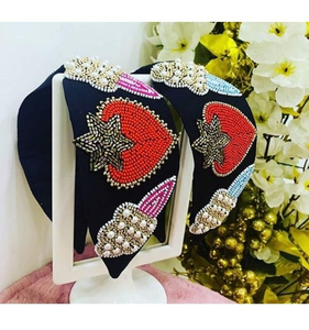 Diademas Elegantes con Cuentas de Semillas para Mujer, Accesorios Perfectos para el Cabello para Bodas, Fiestas o Cualquier Ocasión con Colores Vibrantes - Product Image 2