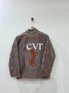 Abrigo de terciopelo bordado a mano con cuello mandarín, manga larga, estampado animal, talla grande, ropa de abrigo de invierno para mujer - Product Image 1