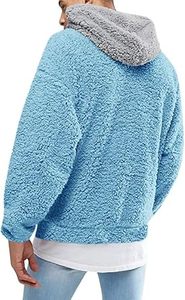Sudaderas con capucha informales de invierno para hombre Color sólido Ajuste regular 100% Algodón Fleece Secado rápido Alta calidad - Product Image 5