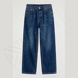 Pantalones Vaqueros de Mezclilla con Corte Slim Fit, Estilo Clásico de Cinco Bolsillos, Algodón con Spandex, para Hombre, Color Personalizado al por Mayor - Product Image 1