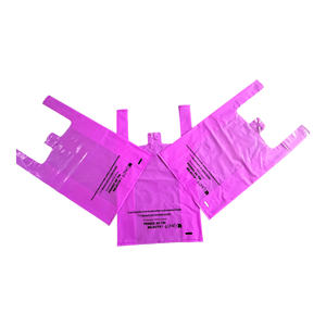 Haute qualité 100% biodégradable sac plat emballage en plastique fermeture éclair haut recyclable T-Shirt fourre-tout pour supermarché utilisation fait Vietnam - Product Image 2