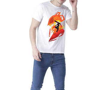 Camiseta personalizada 220GSM con hombros caídos para hombre, camiseta estampada, camisetas de algodón peinado extragrandes 100% para hombre - Product Image 3