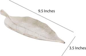 Plateau décoratif en métal argenté de haute qualité, plateau à bijoux antique, organisateur, décoration d'automne pour la cuisine, assiettes pour centre de table de mariage - Product Image 4