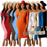 Dames Jumpsuits Playsuits Bodysuits Nieuwe Bodycon Lange Jurk Dames Skinny Gebreide Katoenen Dames Bodycon Kleding Voorraad Kavel