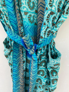 Crêpe soie 100% femmes Kimono Robe séchage rapide lisse taille libre été automne printemps vêtements de nuit pour mariage demoiselle d'honneur Resort Wear - Product Image 4