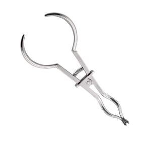 Pinzas Manuales Ligeras de Color Marfil de 17 cm, Herramienta de Colocación de Dique Dental de Goma, Acero Inoxidable, Accesorio Ergonómico de Endodoncia - Product Image 3